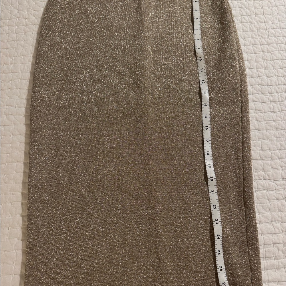 J. Crew Shimmering gold Pencil Skirt